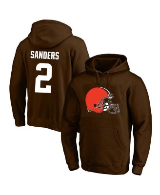 Men's Shedeur Sanders Brown Cleveland Browns Big & Tall Name and Number Hoodie
