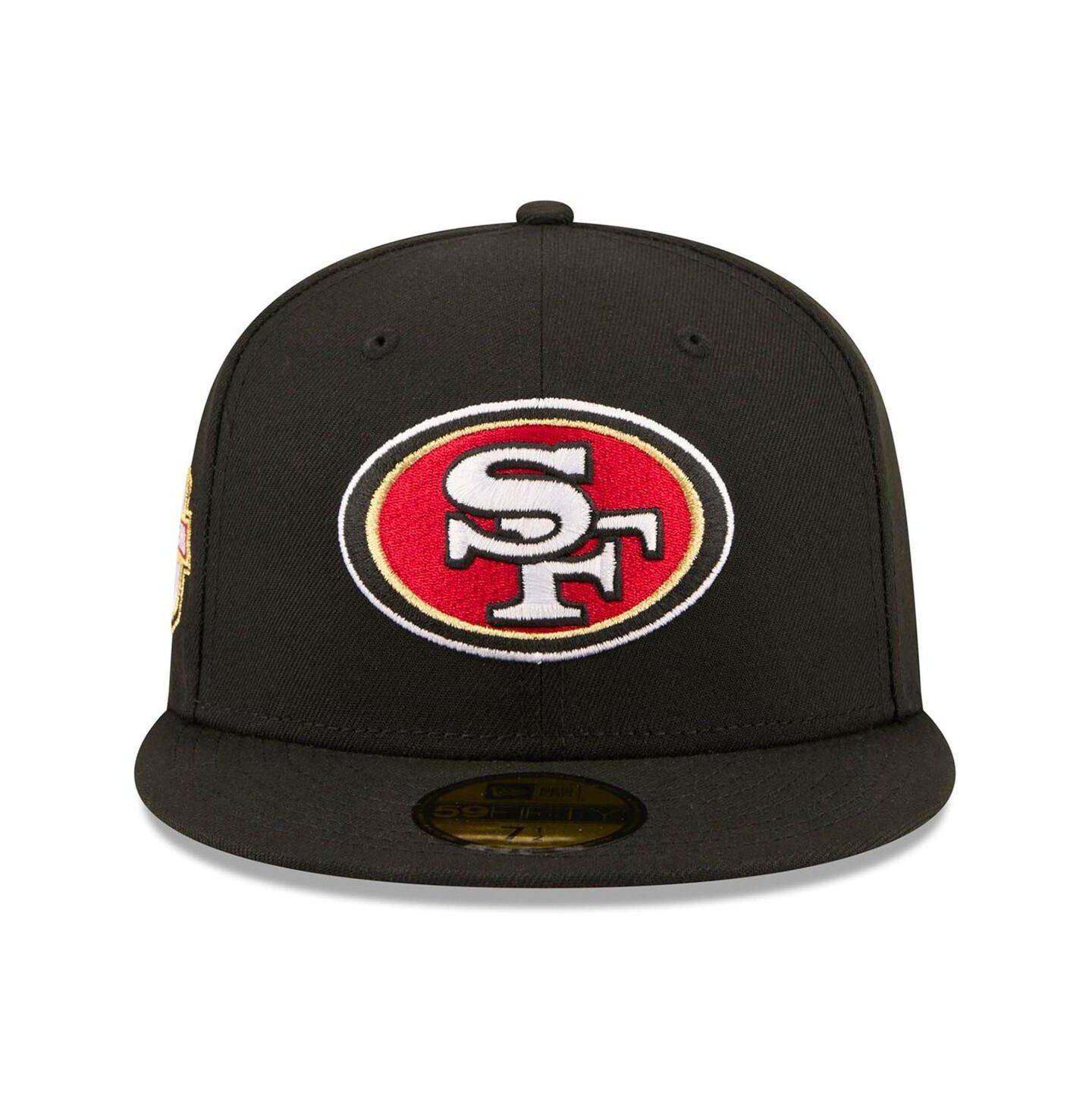 Мужская бейсболка New Era San Francisco 49ers 80th Anniversary 59FIFTY, Black — фото 2