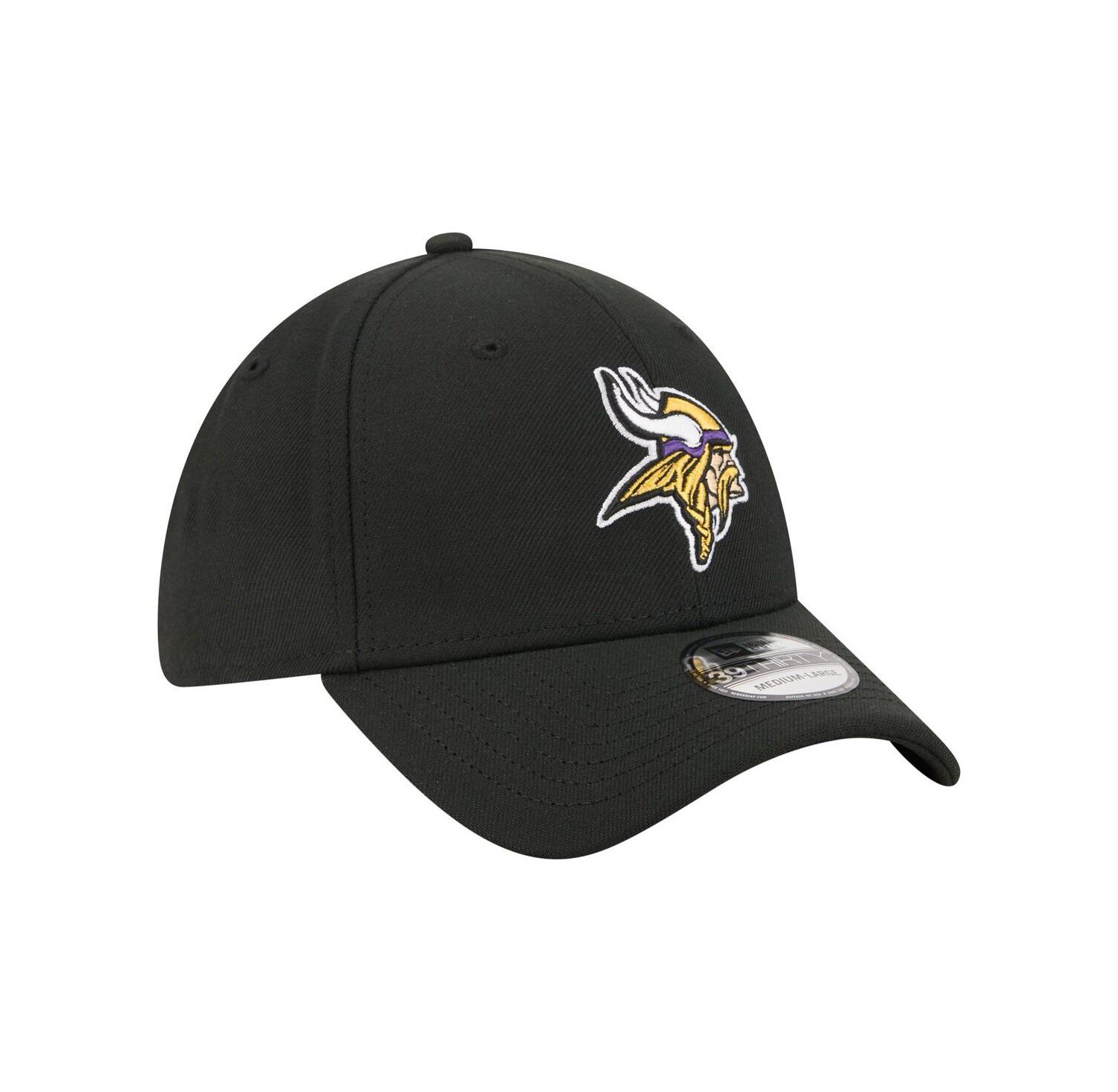 Men's Black Minnesota Vikings Core Team 39THIRTY Flex Hat