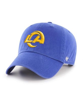 Men's Royal Los Angeles Rams Primary Logo Clean Up Adjustable Hat