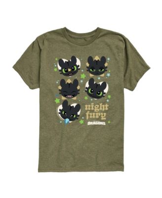 How to Train Your Dragon Toddler Boys' 2T-5 Short-Sleeve T-Shirt - Heather Military Green