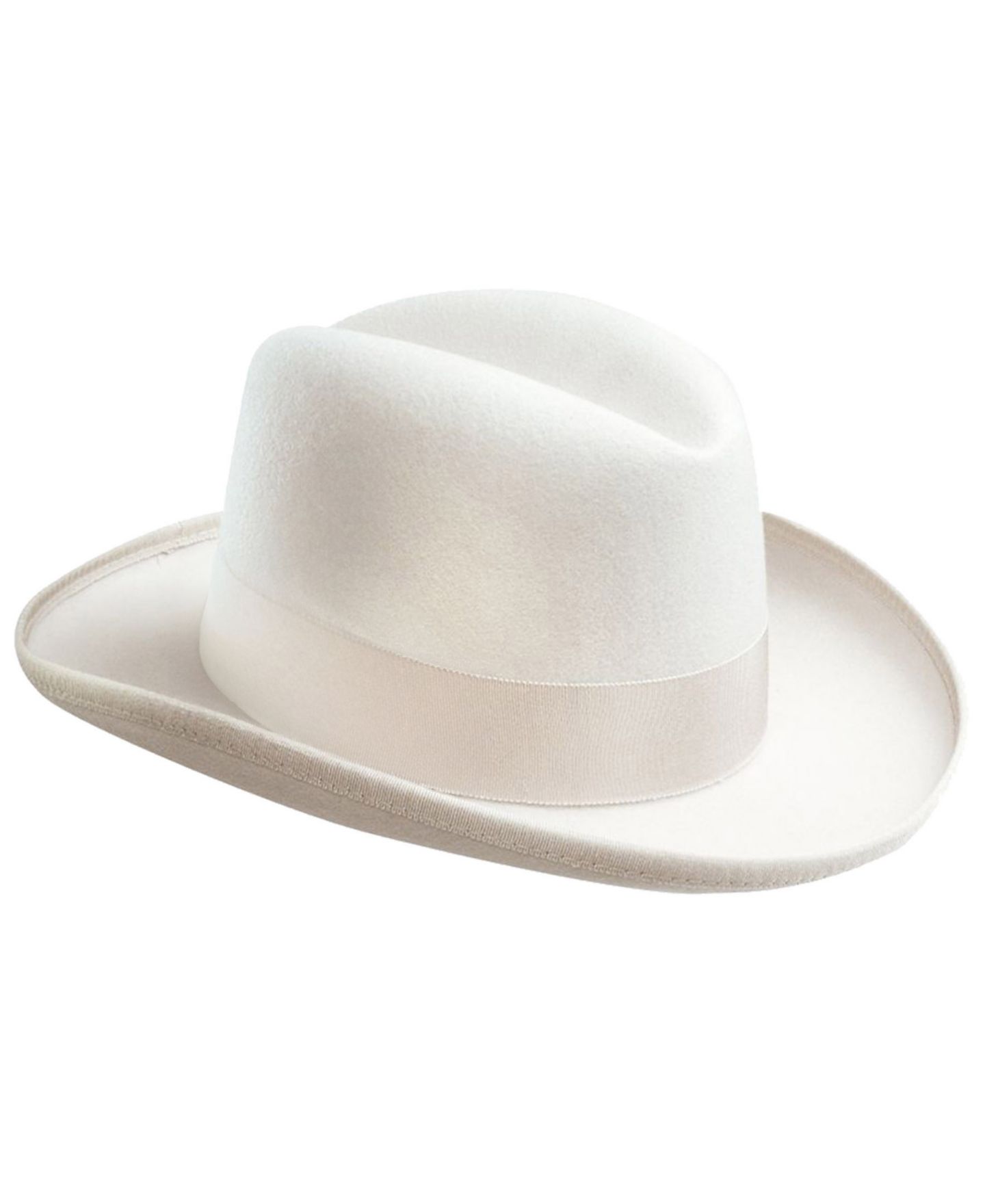 Мужской головной убор Stacy Adams Wool Homburg Hat, цвет: Слоновая кость — фото 2