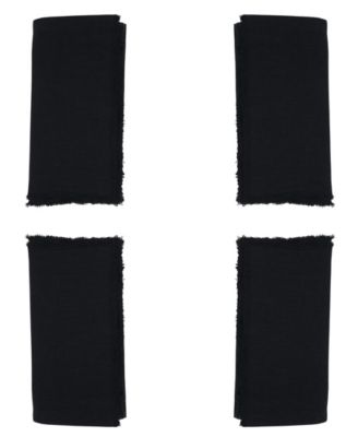Fringe Linen Table Napkins, Set of 4