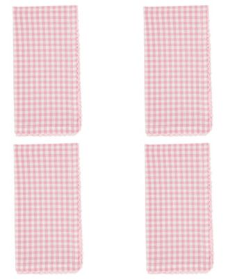 Gingham Design Table Napkins, Set of 4