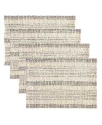 Woven Striped Placemats, Set of 4