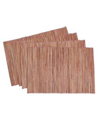 Shimmering Woven Nubby Table Placemats, Set of 4