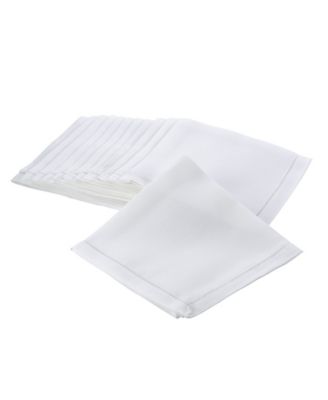 Hemstitched Border Napkins, Set of 12