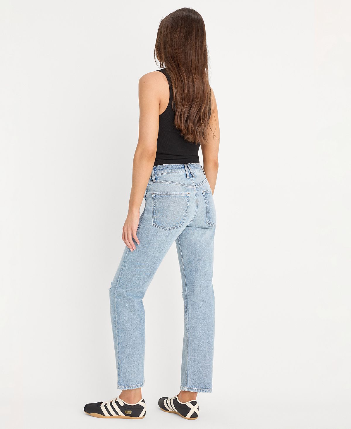 Good American Women's Vintage Straight Ankle Jeans view 4 — MAYCSS fashion products