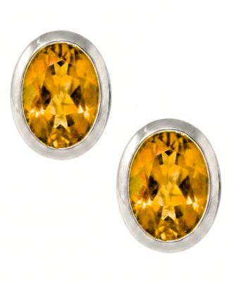 Peridot (1-1/2 ct. t.w.) Stud Earrings in Sterling Silver (Also Available in Amethyst, Blue Topaz, Garnet, & Citrine)