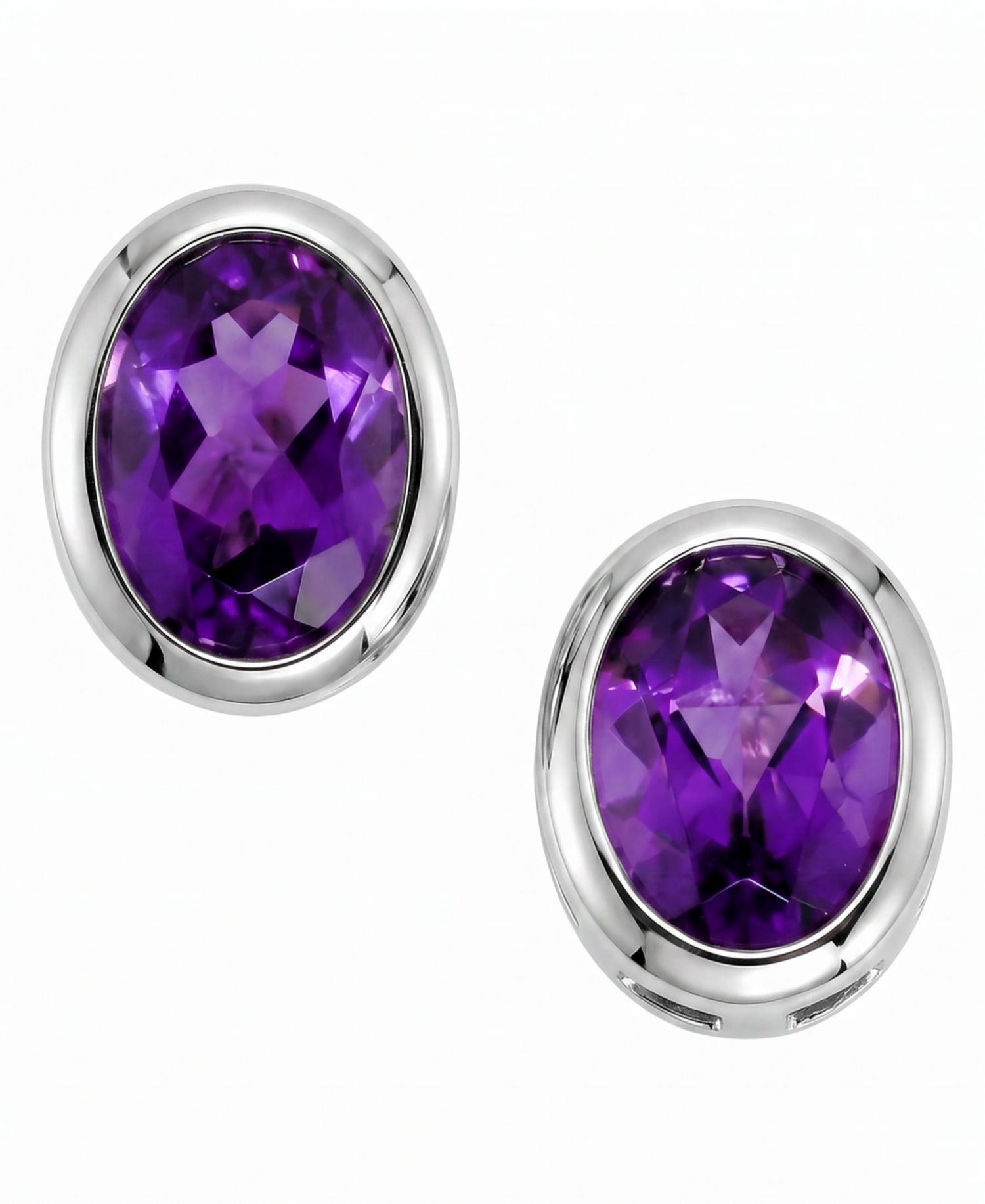 Peridot (1-1/2 ct. t.w.) Stud Earrings in Sterling Silver (Also Available in Amethyst, Blue Topaz, Garnet, & Citrine)