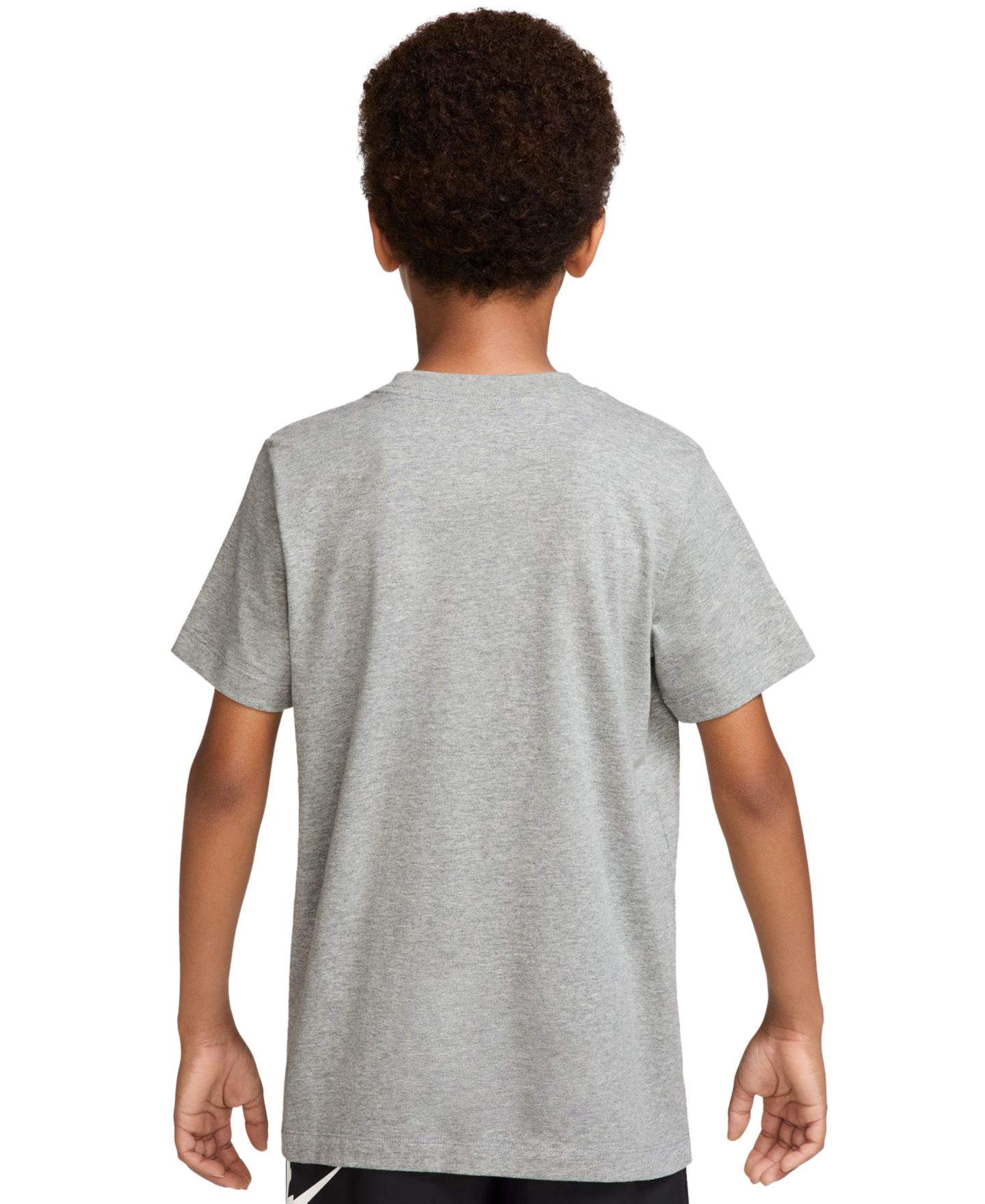 Футболка Nike Boys' 8-18 Sportswear Short-Sleeve T-Shirt, цвет: Тёмный серый меланжевый — фото 3
