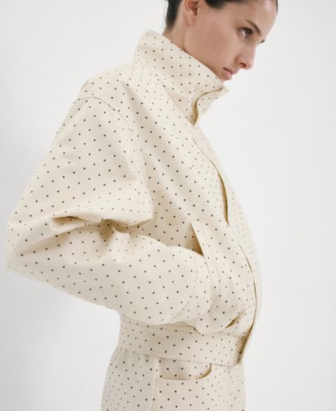Женские куртки MANGO Dots Bomber Jacket