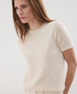 Women's Short-Sleeved Knitted Sweater