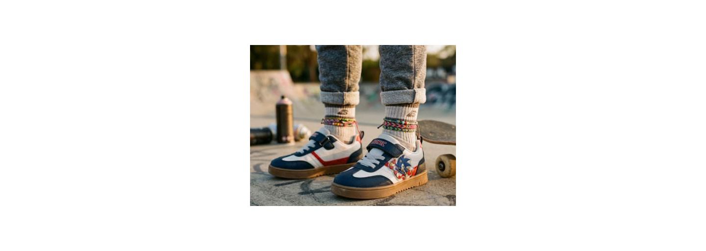 Кроссовки Sonic The Hedgehog Comfortable Casuals Sneaker для мальчиков, цвет: Тёмно-синий белый — фото 4