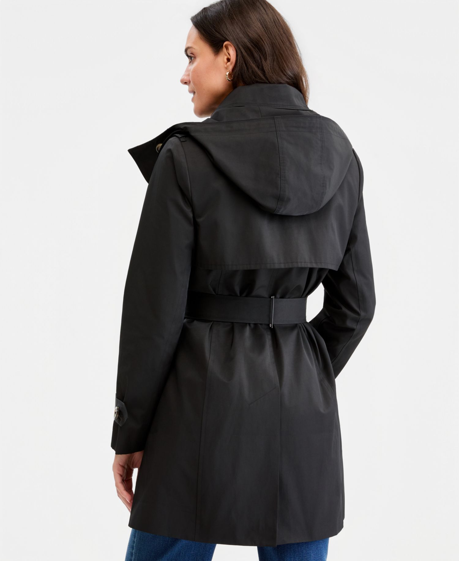 Women's Double-Breasted Trench Coat, Created for Macy's