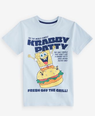 Boys' XS-XL Krabby Patty Short-Sleeve T-Shirt