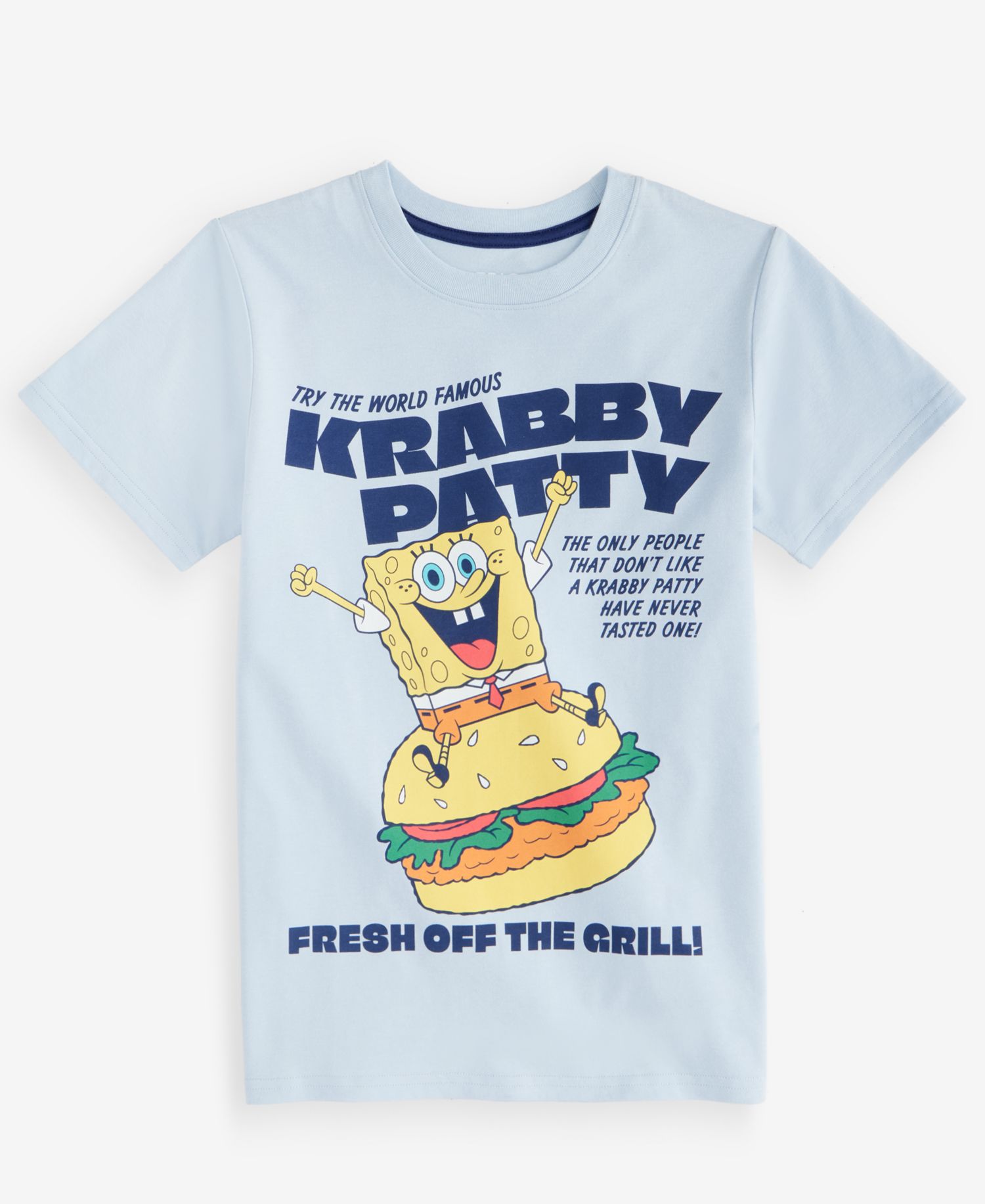 Boys' XS-XL Krabby Patty Short-Sleeve T-Shirt