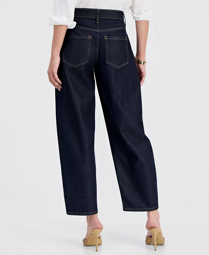 Women's Mid-Rise Barrel-Leg Ankle Jeans - thumbnail 6