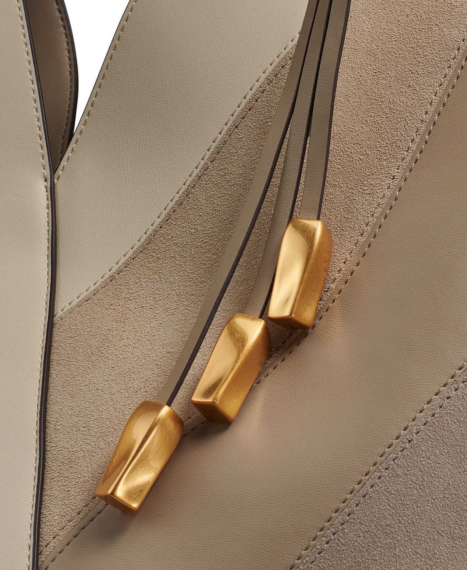 Baldwin Curve Pieced Large Shoulder Handbag