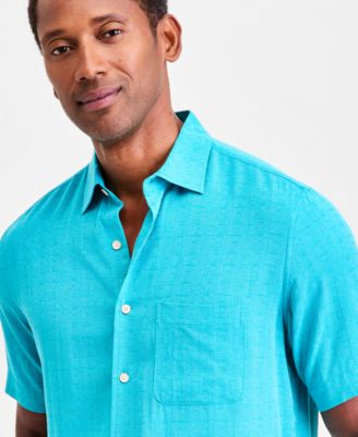 men's club dress shirts J.McLaughlin Men's Club Classic Fit Shirt in Gingham Yellow/White, Size Medium