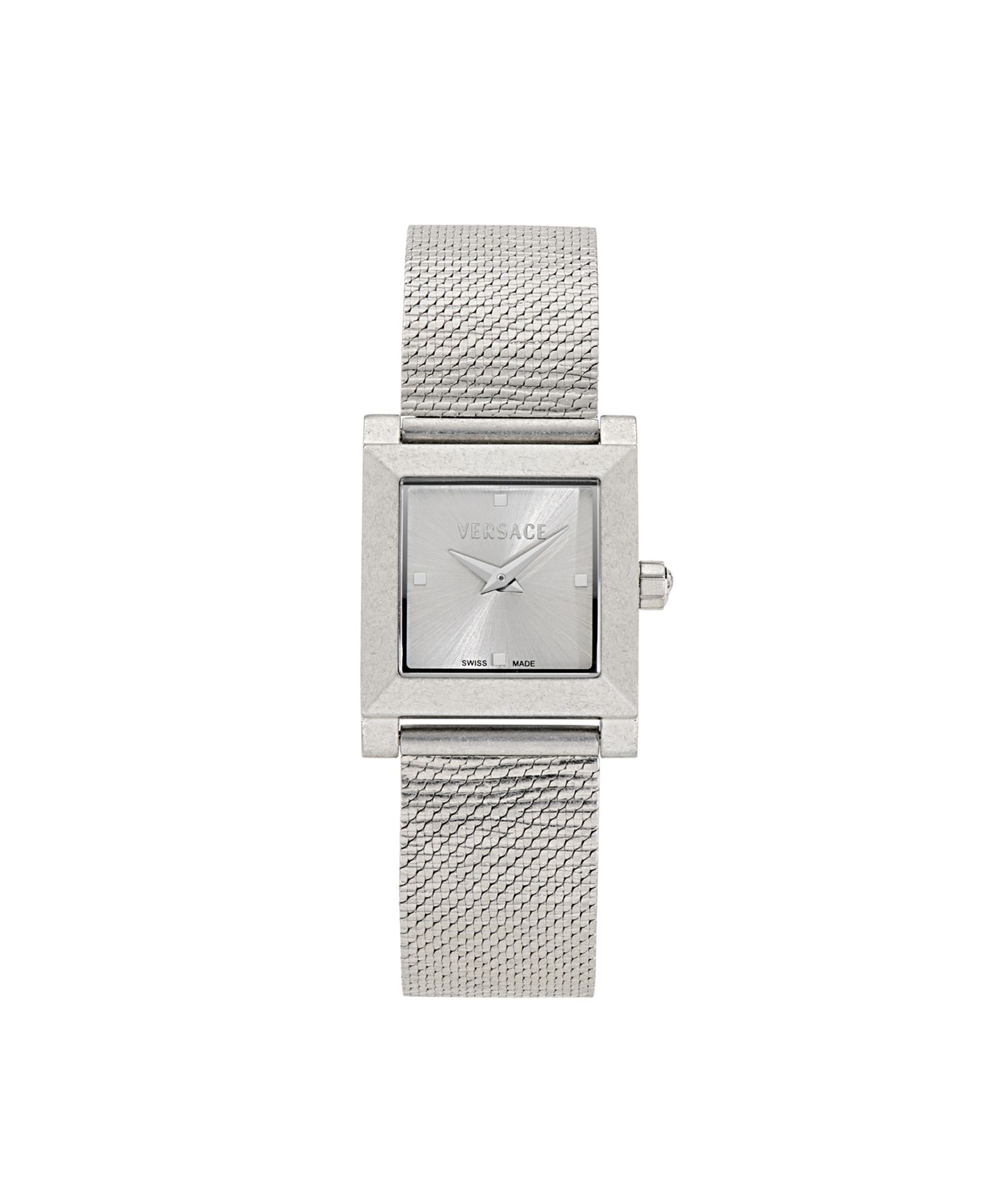Женские часы Versace Mosaic Silver Stainless Steel Strap Watch 22x22mm — фото 1