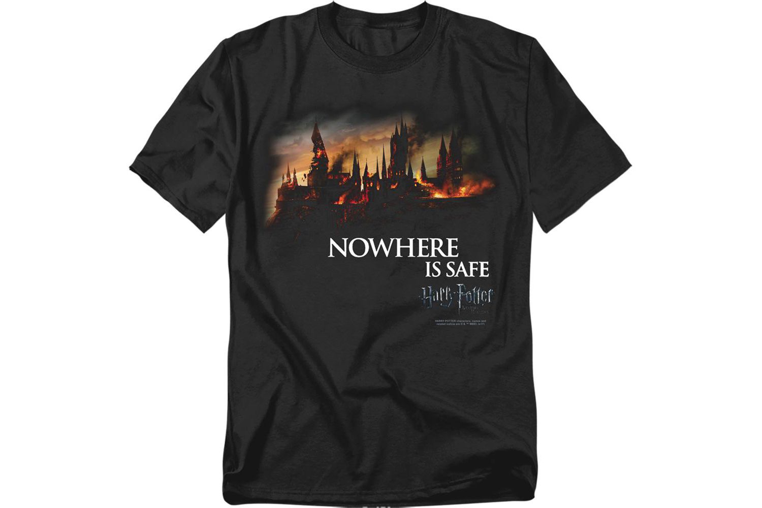 Big & Tall Burning Hogwarts T Shirt