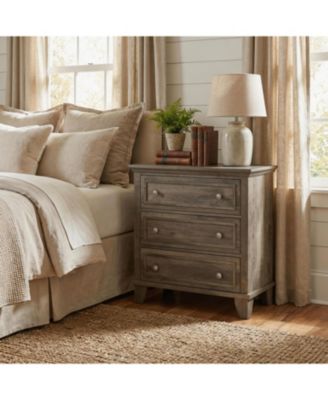 Modern 3 Drawer Dresser for Bedroom, Wide Wood Chest of Drawers with Vintage Handles, Versatile bedside table Cabinet for Storage, Organization