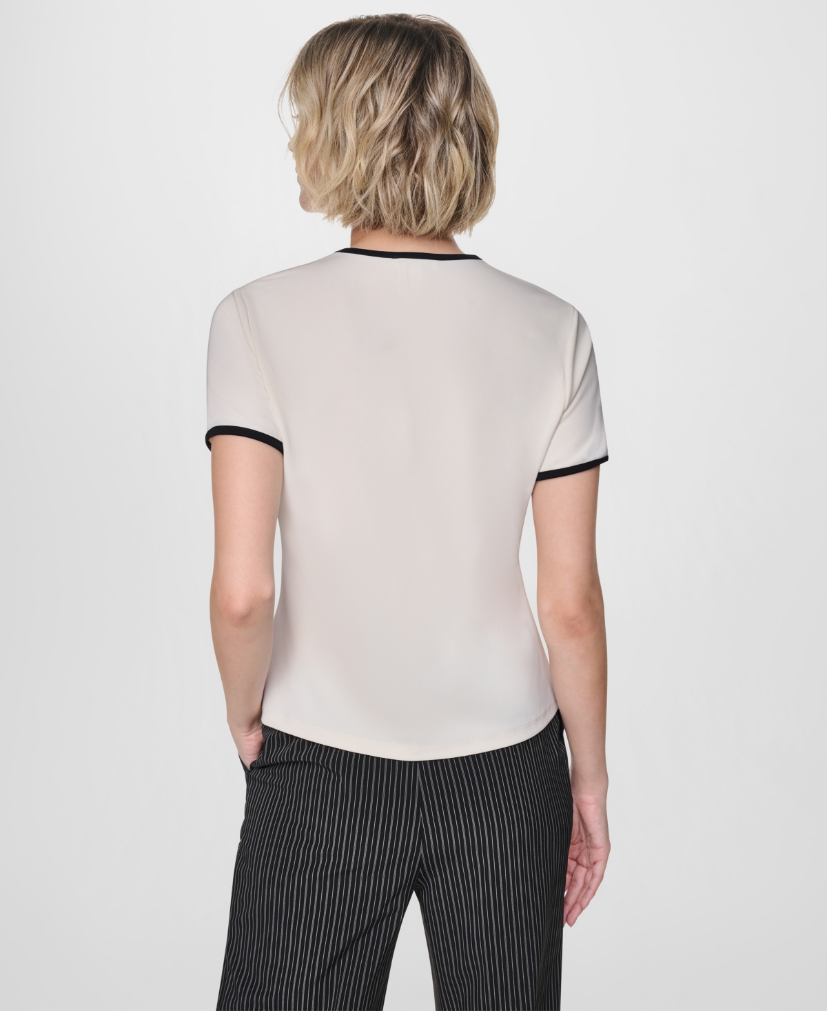 Dkny Women's Crewneck Short-Sleeve Top