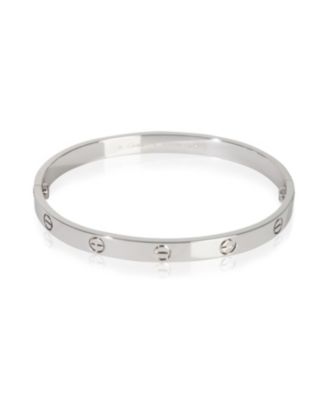 White Gold  Love Bracelet