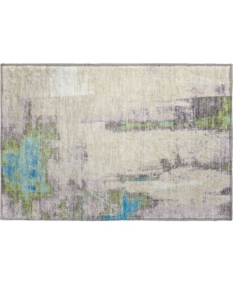 Mayfield Machine Washable AMF1984 1'8"x2'6" Area Rug