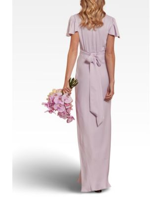 bridesmaid dress measurement guide Shona Joy - La Lune Strapless Ruched Bodice Maxi Dress - Lemon main image 1