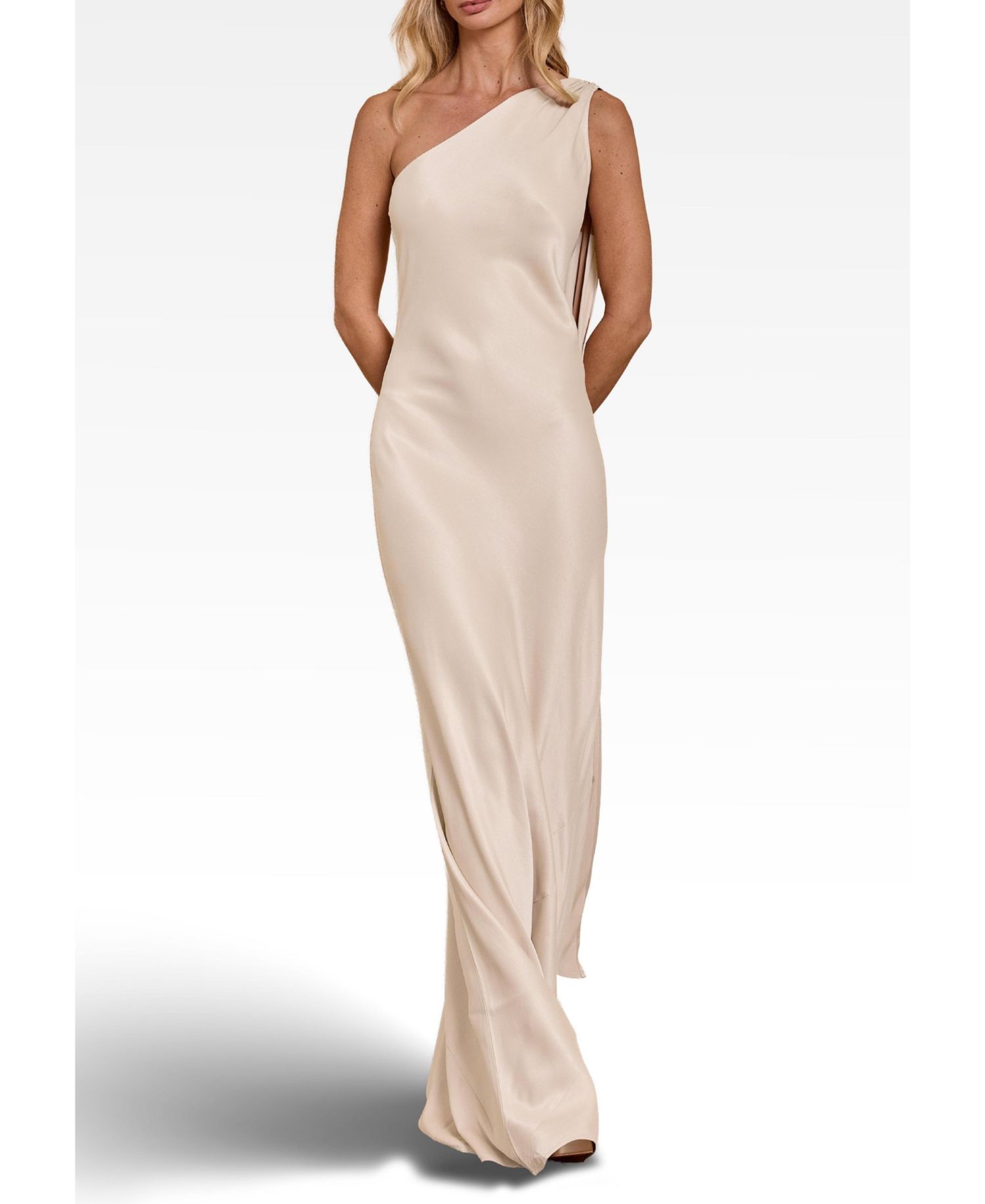 Women's Cressida Satin Asymmetric Dress