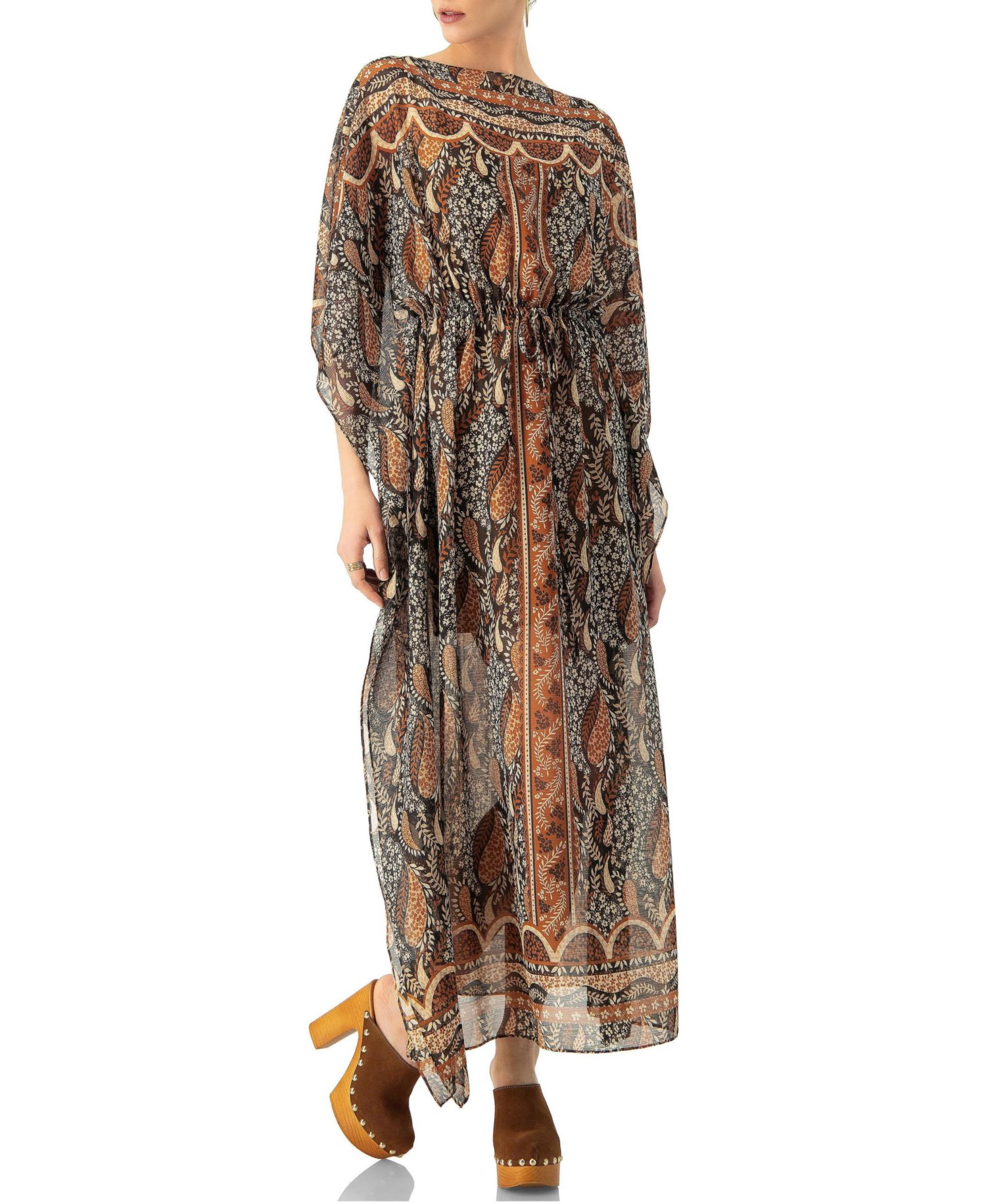 Women's Long Batwing Sleeve Dress