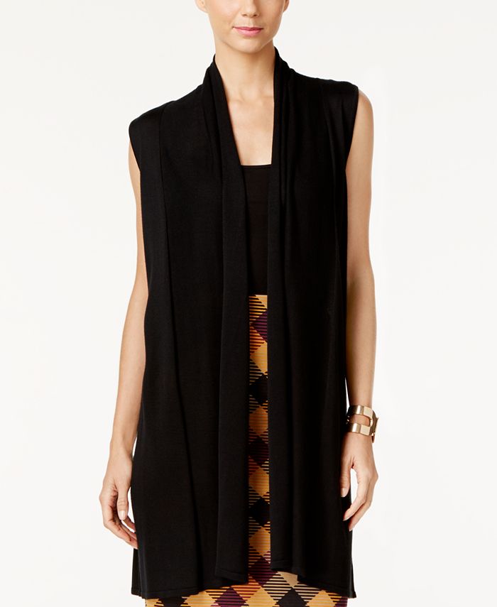 Shawl sweater deals vest