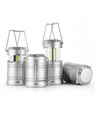 4 pack Led Camping Lantern Flashlight Portable Collapsible Hanging Emergency Light
