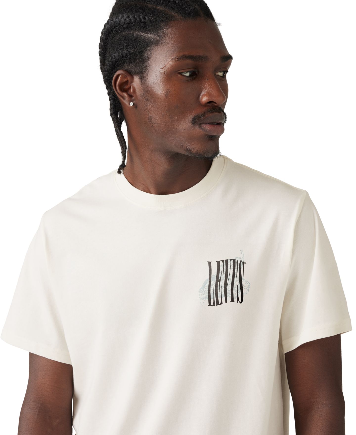 Мужская футболка Levi's Short-Sleeve Graphic, цвет: Egret — фото 4