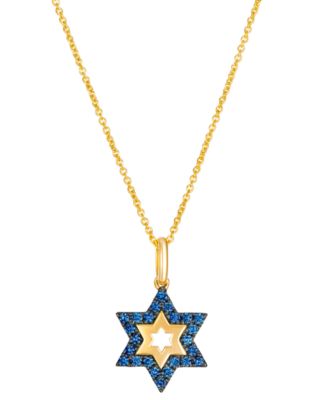 Le Vian Sapphire (1/2 ct. t.w.) Pendant Necklace in 14k Honey Gold - Yellow Gold