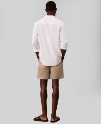 calvin klein dress shorts Calvin Klein Men's Denim Utility Shorts in Shallow Tide