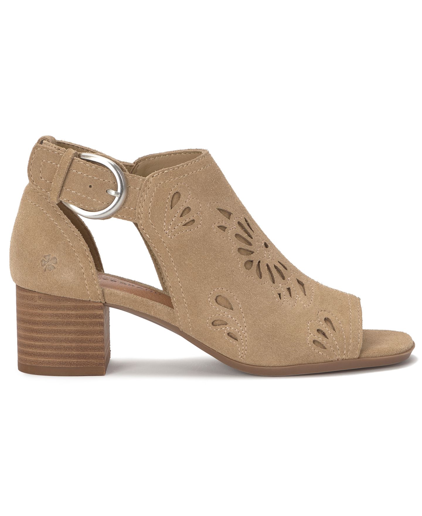 Женские ботинки Lucky Brand Cormyn Cutout Square Toe Shooties, цвет: Натуральный замшевый — фото 2