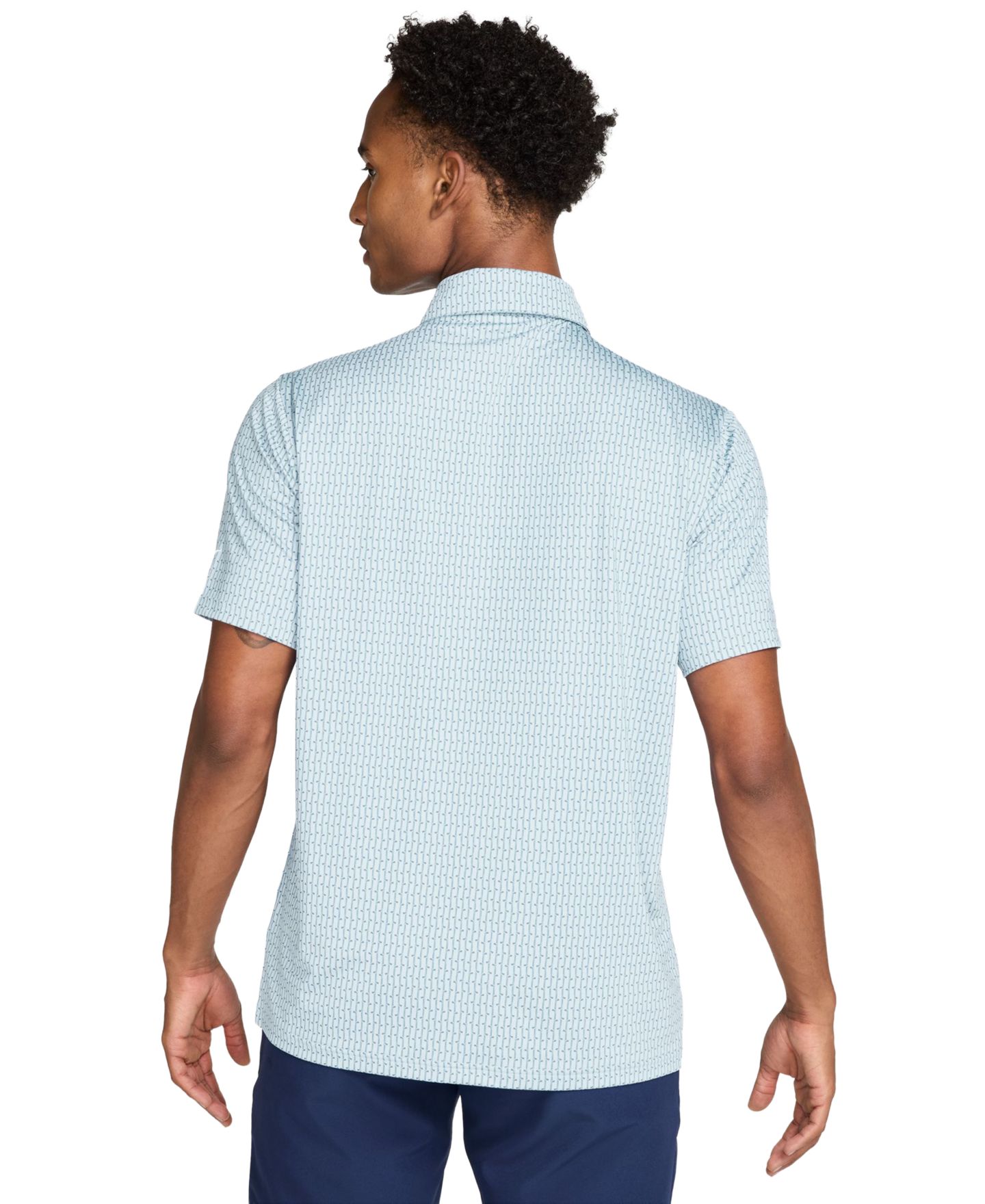 Мужское поло Nike Velocity Dri-FIT Golf Polo Shirt, цвет: Синий — фото 3