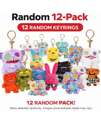 Pack of 12 Zuru Fuggler Keyring 5 Inch Plush Toy Mystery Random Assortment