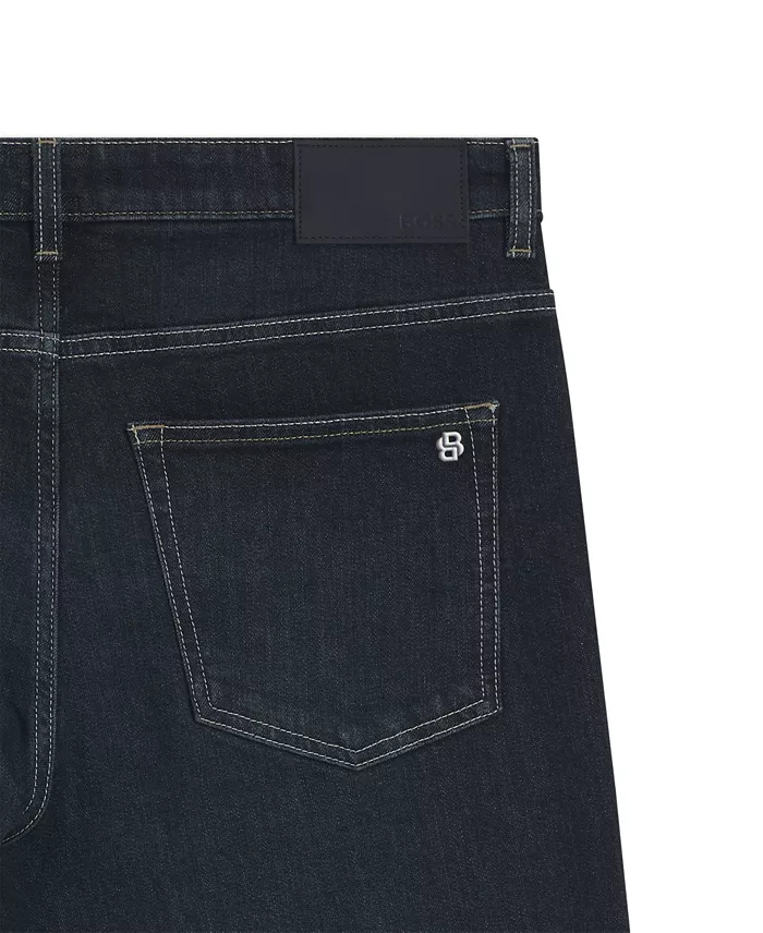 Men's Slim-Fit Contrast Stitching Jeans - thumbnail 4