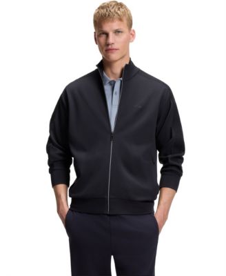 Men's Regular-Fit Tonal Jacquard Tape Sweatshirt