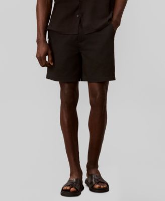 Men's Straight-Fit Linen Shorts