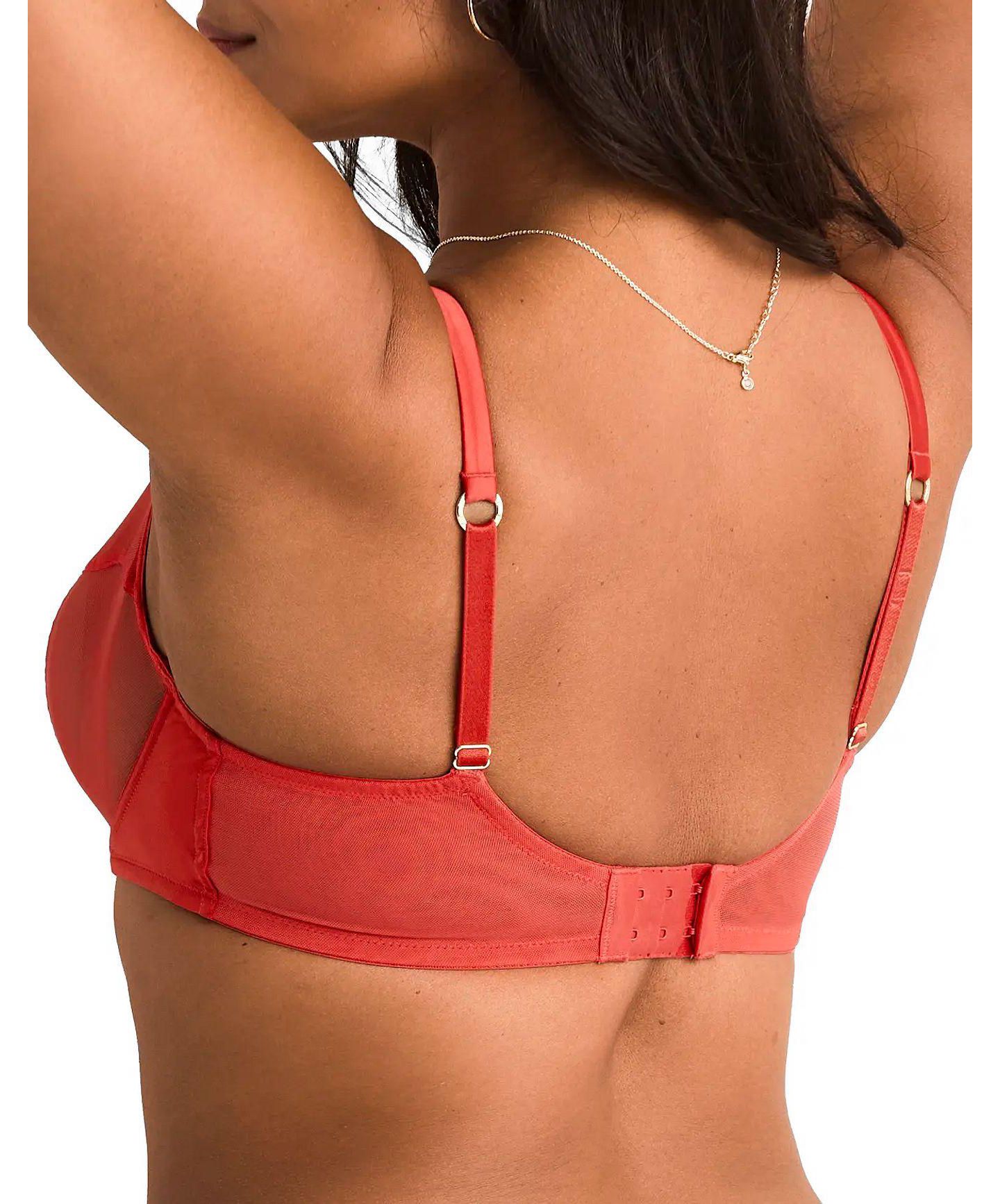 Бра-балконет Plus-Size Brittani, мягкая чашка — Adore Me, цвет: Тёмный оранжевый — фото 3