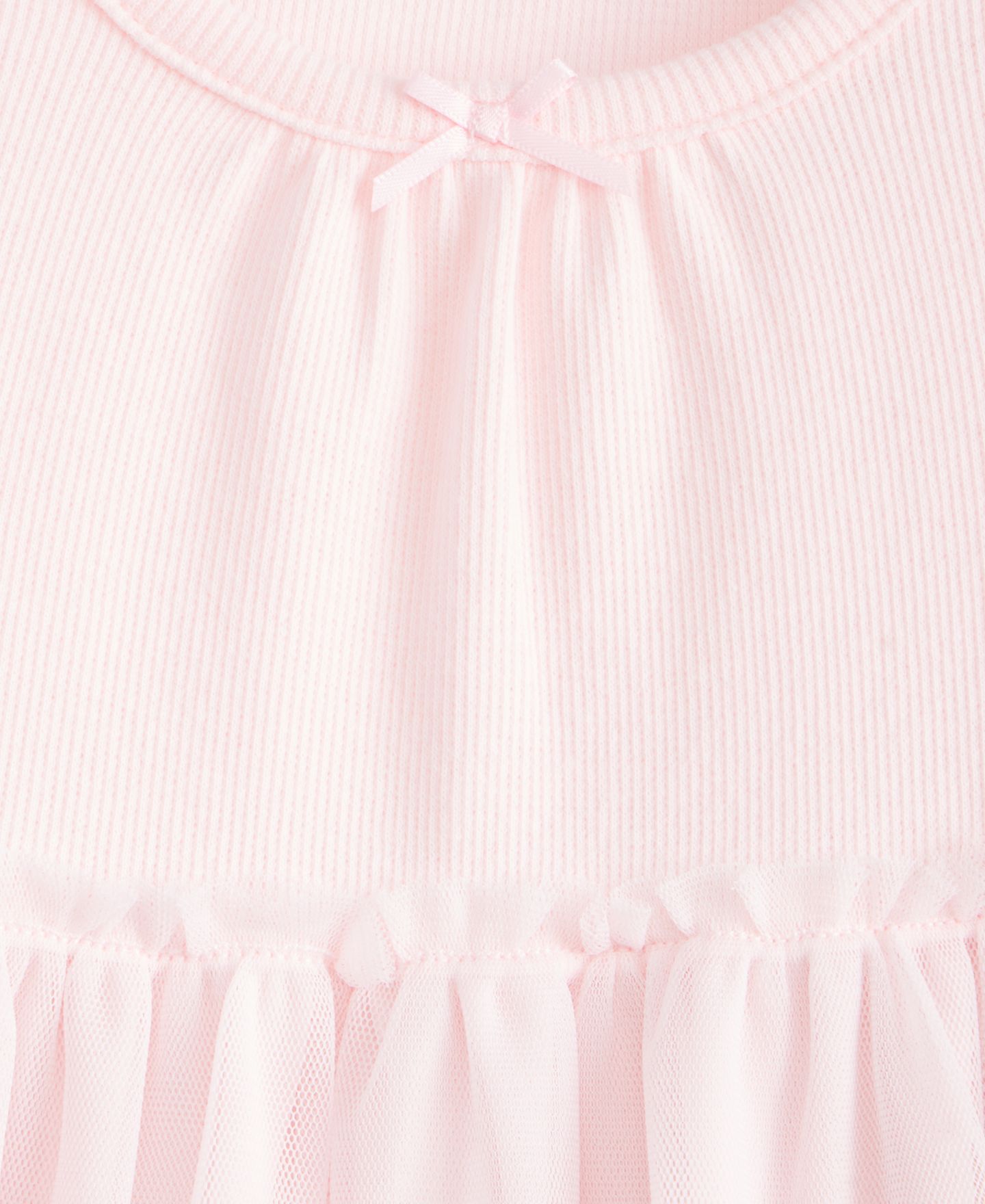 Платье First Impressions Short-Sleeve Tulle-Skirt Dress для девочек-малышей, цвет: Розовый — фото 2