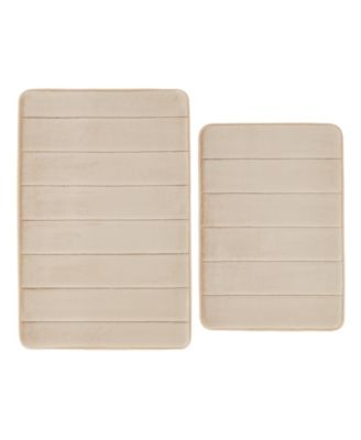 Solid Memory Foam 2-Piece Bath Rug Set