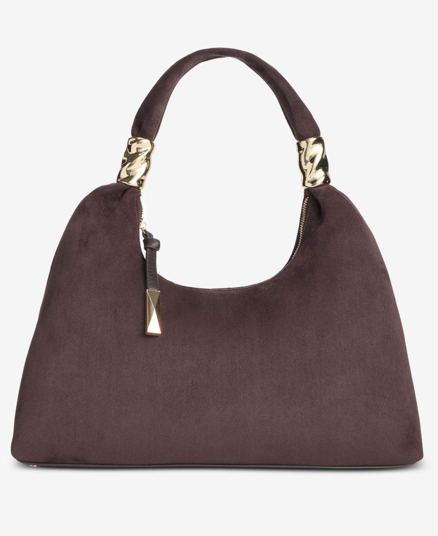 Женская сумка I.N.C. International Concepts Nyrah Large Suede Hobo, цвет: Шоколадный сливовый — фото 1