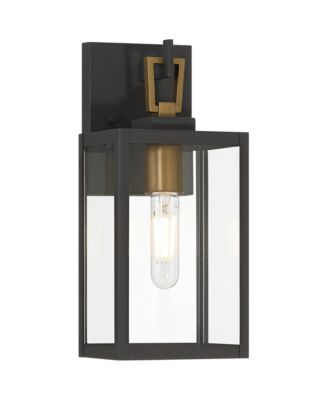 Possini Euro Trystin 13 inches  Highand Brass Outdoor Wall Light