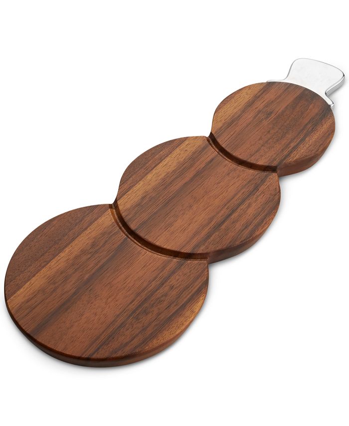 Nambé - 2-Pc. Snowman Cheeseboard & Knife Set